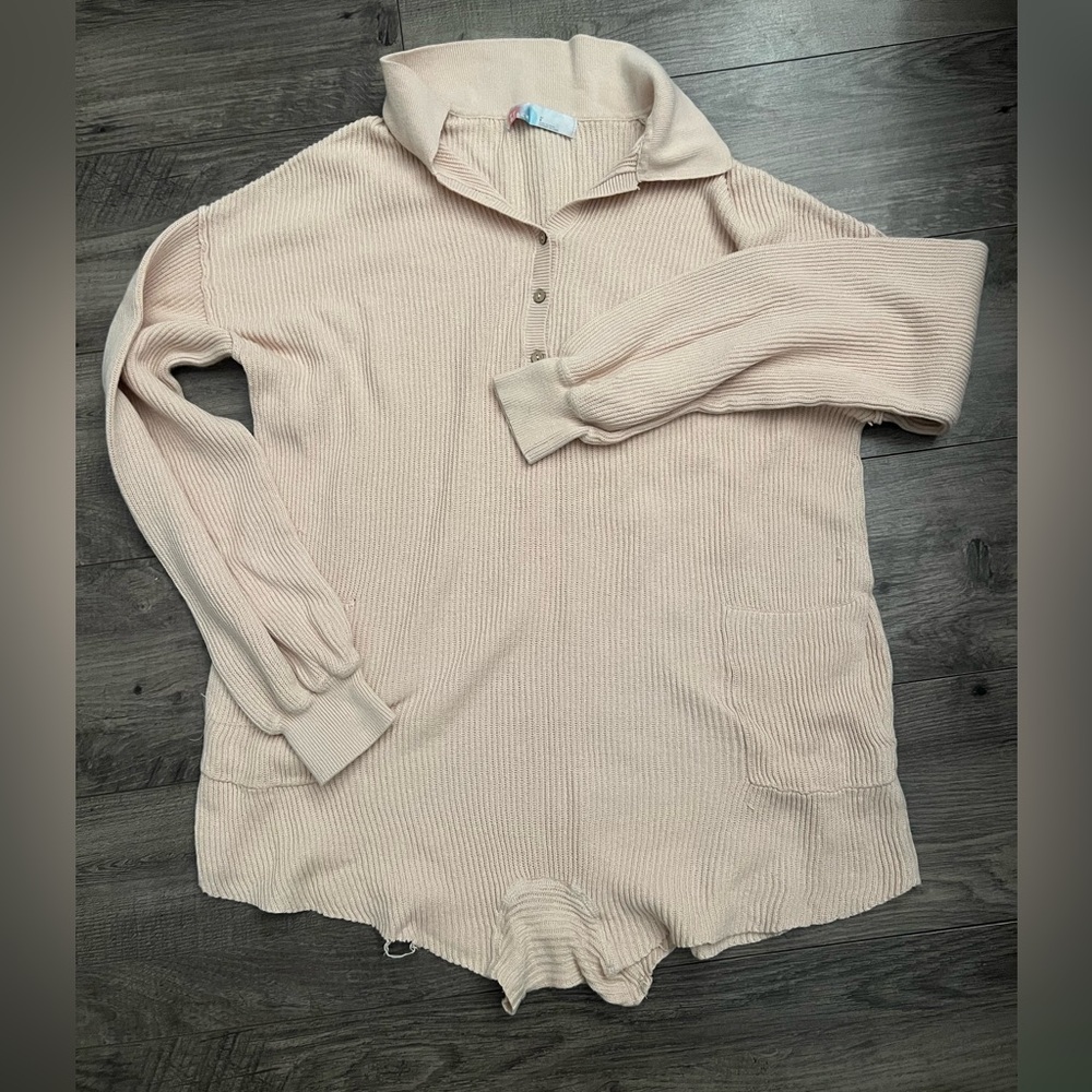 FP beach picnic sweater/romper